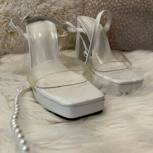 Elegant White Women's Heels